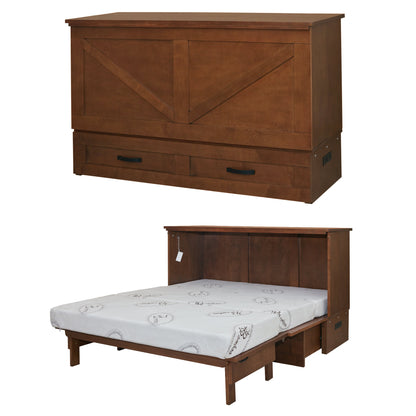 Murphy Cabinet Bed Chest in Barn Cojoba warm wood