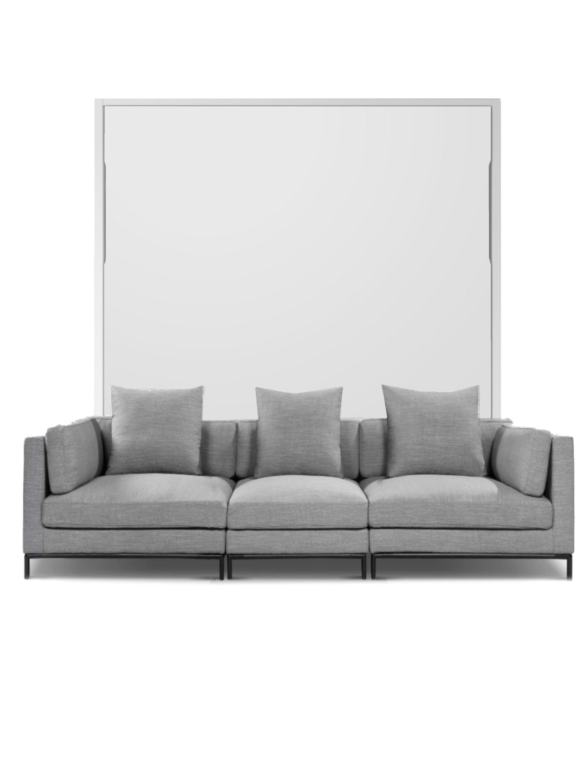 MurphySofa King Migliore in new iron grey - matte white