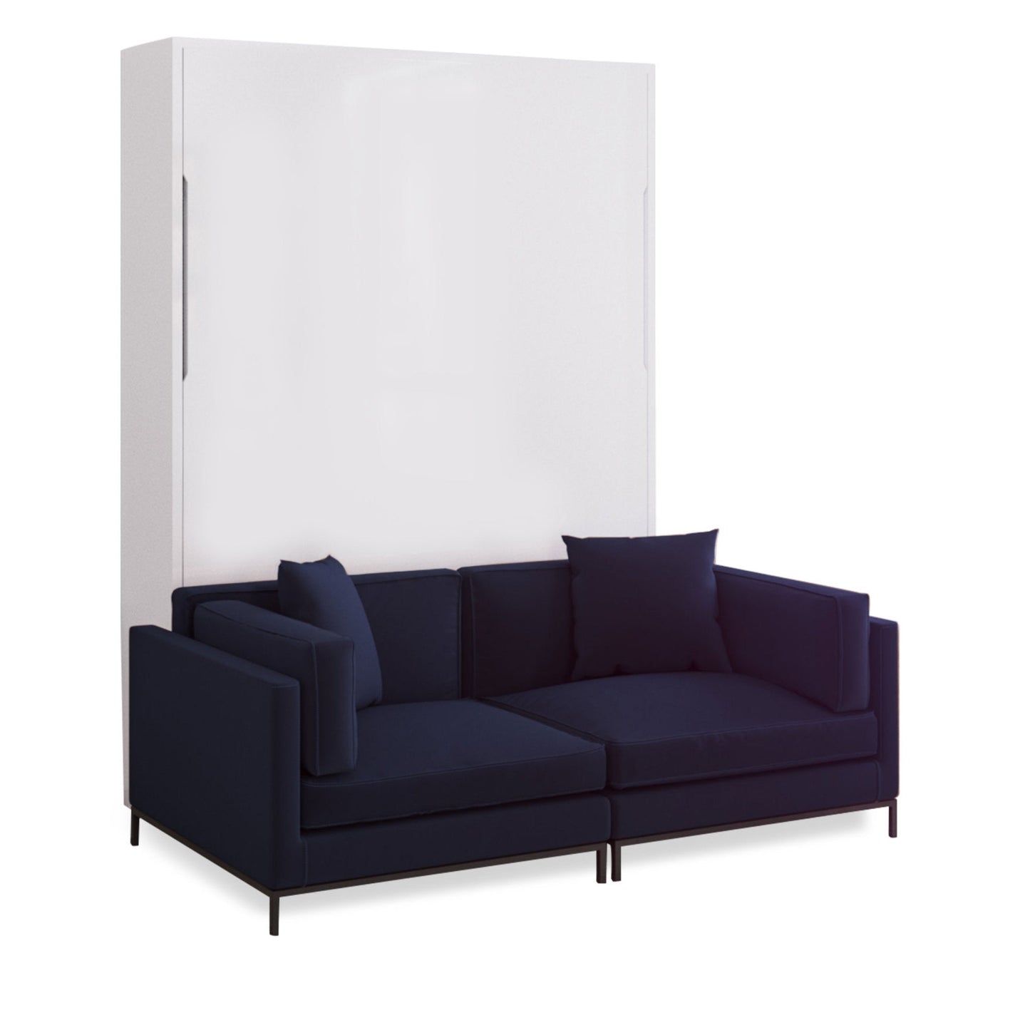 MurphySofa-Migliore-2-seat-sofa-system-in-Navy-blue-with-white-matte-wall-bed