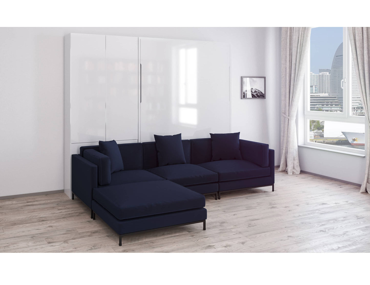 MurphySofa-Migliore-Leather-wall-bed-sofa-combination-navy-blue