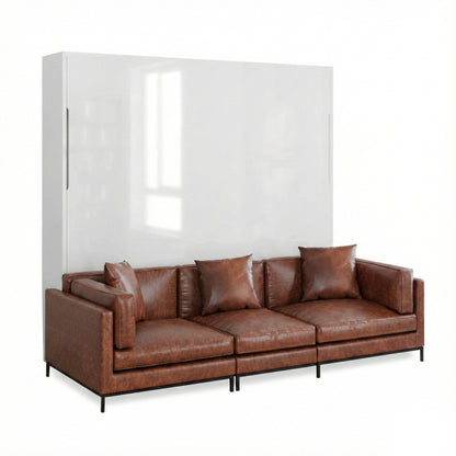 MurphySofa Migliore Modular King Size Wall Bed Sofa (Burnt Umbra) - US Only