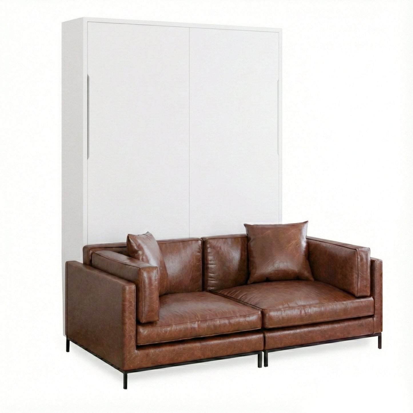 MurphySofa Migliore: 2 Seat Leather Sofa (US Only)
