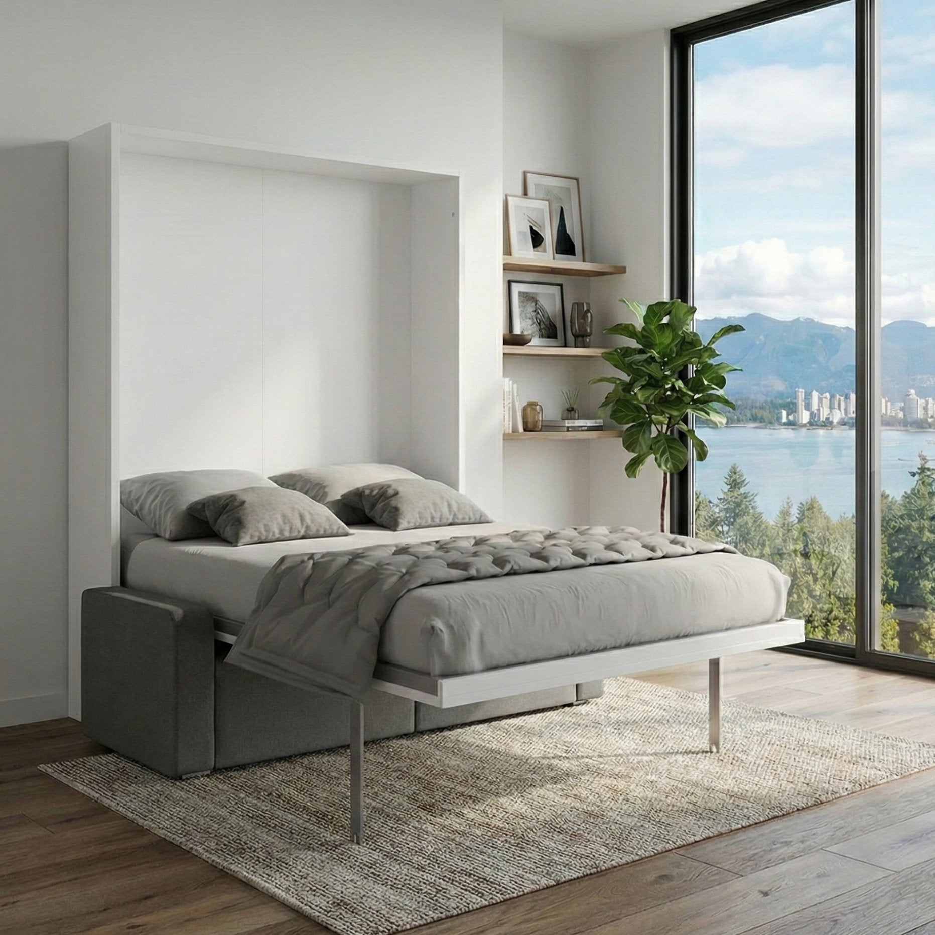 MurphySofa Clean Queen Wall Bed Sofa - Thumbnail 5