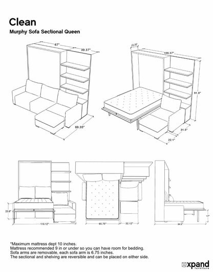 Murphysofa sectional CLEAN dimension sheet