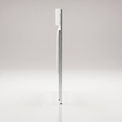 Nano folded flat chair for slim storage modern style | Glossy White