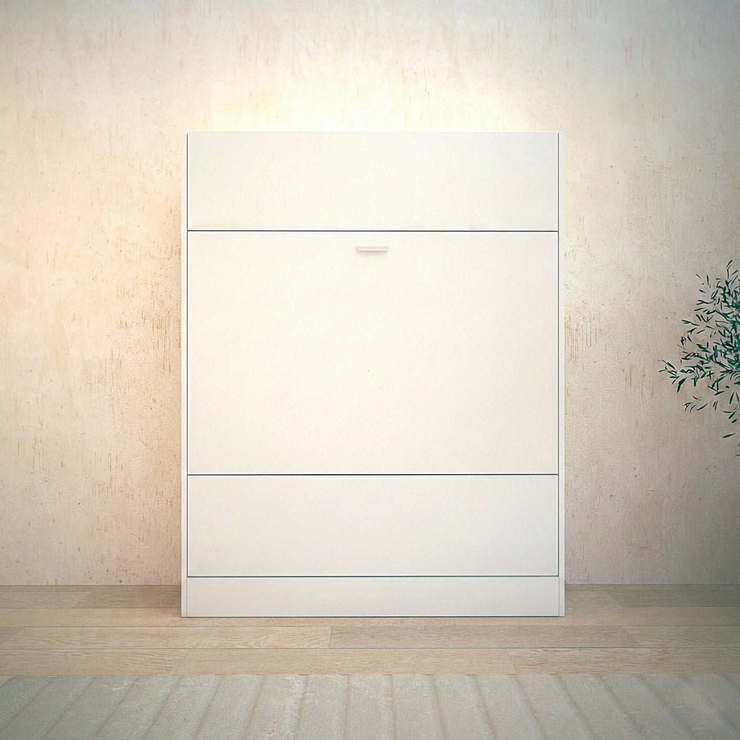 Panel - King sized Murphy Bed in Opal White  By Expand Furniture | Opal White