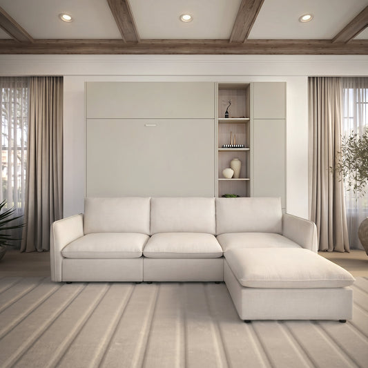 Panel Sectional Murphy Bed Over Mosaic sofa | Dune