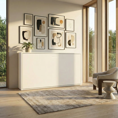 Panel Horizontal Twin Murphy Bed