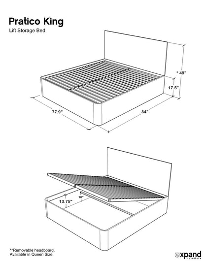 Pratico King Dimensions