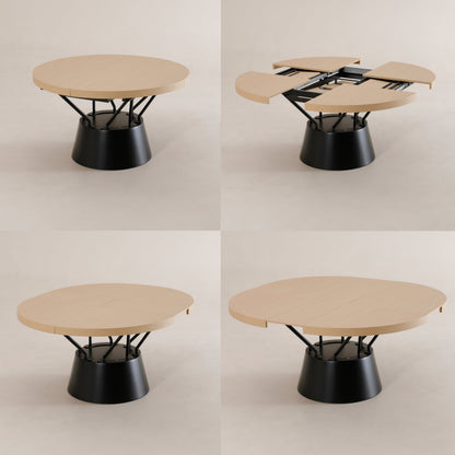 Radial unique expanding round table on a pedestal - expand furniture | Universal