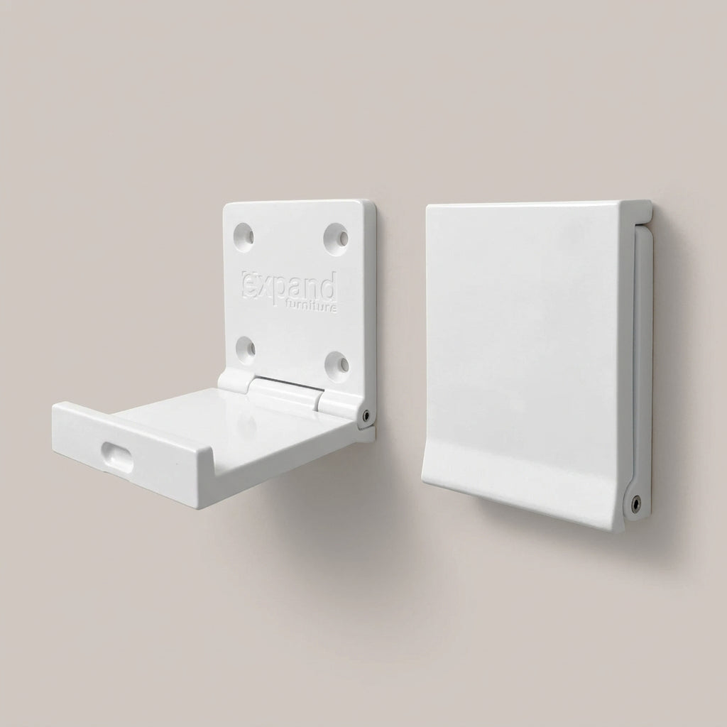 Really strong folding hook by Expand Furniture | White