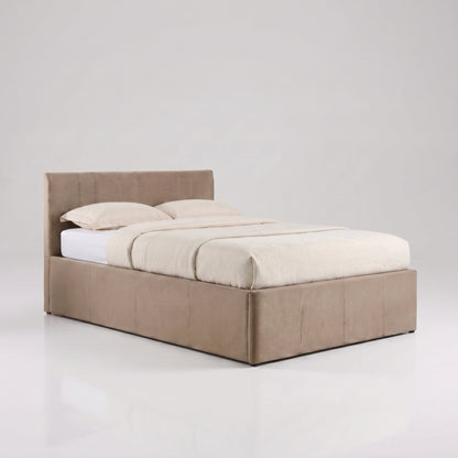 Reveal Queen size lift storage bed closed | Taupe