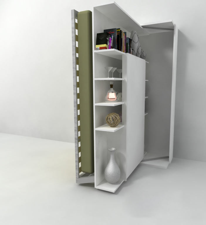 Revolving-italian-wall-bed-with-rotating-with-shelving