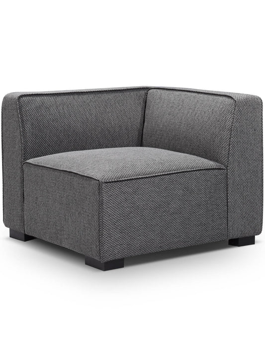 Soft Cube Modern grey sofa - Modular Corner Seat Module from angle