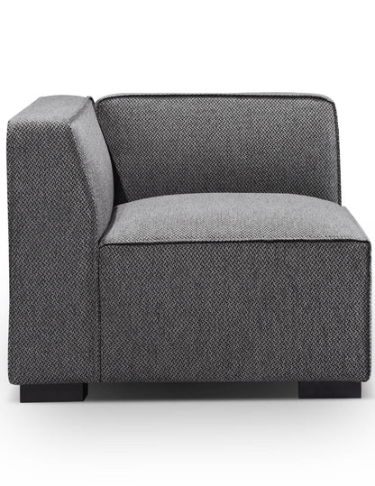 Soft Cube Modern grey sofa - Modular Corner Seat Module from angle