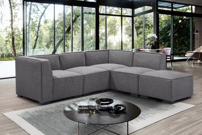 Soft cube sectional modular sofa in modern beautiful setting