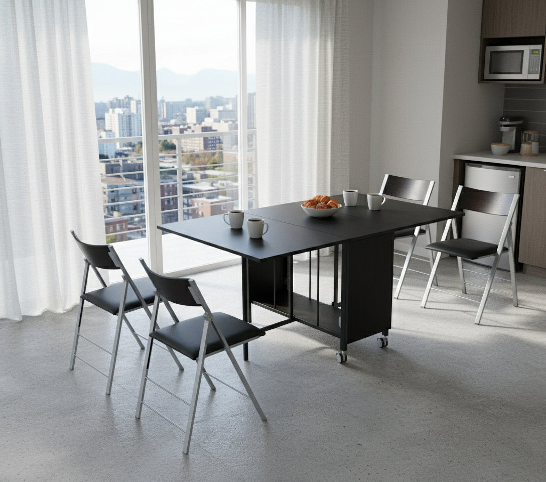 Trojan Console Table with 4 Hidden Nano Chairs