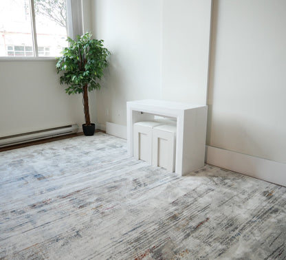 White Mini Scatola fits 2 under the Junior Giant Console Table