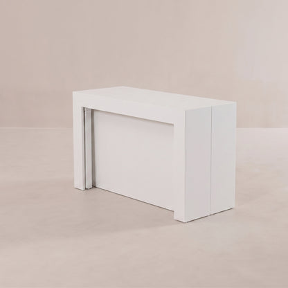 atlax max console to massive extending 22 person conference table | Matte White