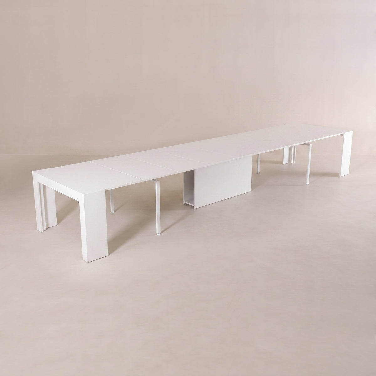atlax max console to massive extended 22 person conference table -| Matte White