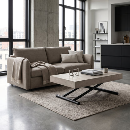 box coffee height changing table lifestyle | Concrete Texture