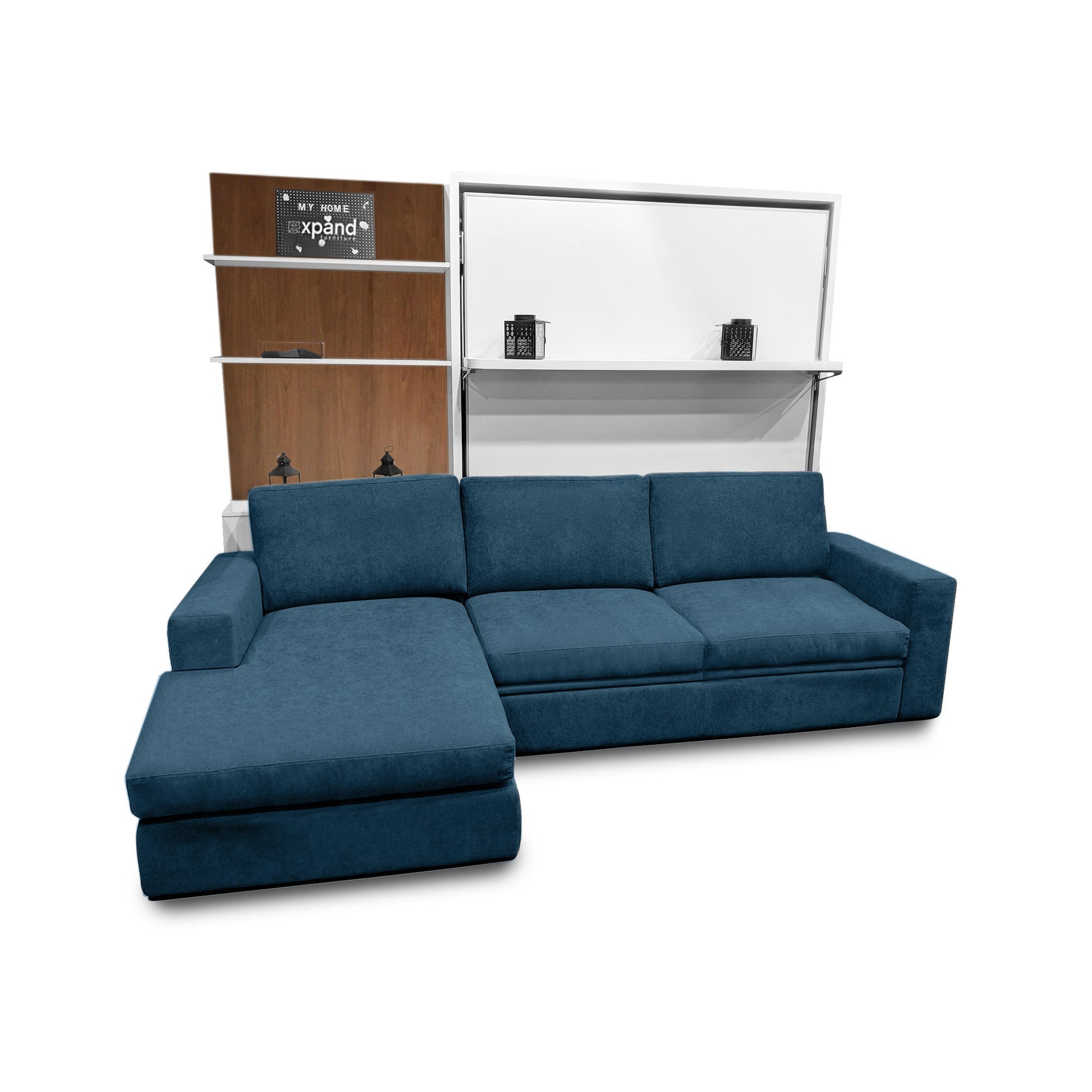 compatto-blue-c19-sectional-sofa-white-murphy-bed-with-walnut-wood-cupboard