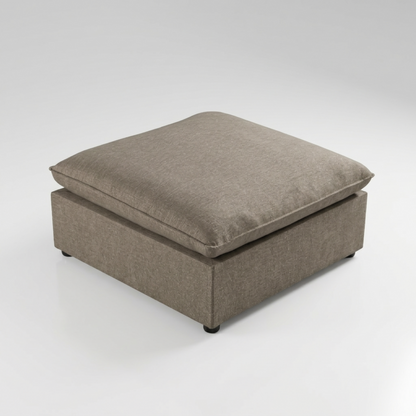 Mosaic modular ottoman in | Chestnut