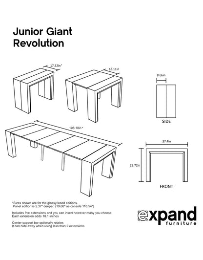 junior giant revolution size