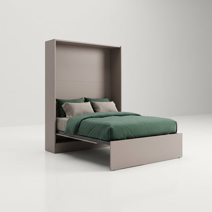 Panel Murphy Bed opened unique designer queen size | Dune