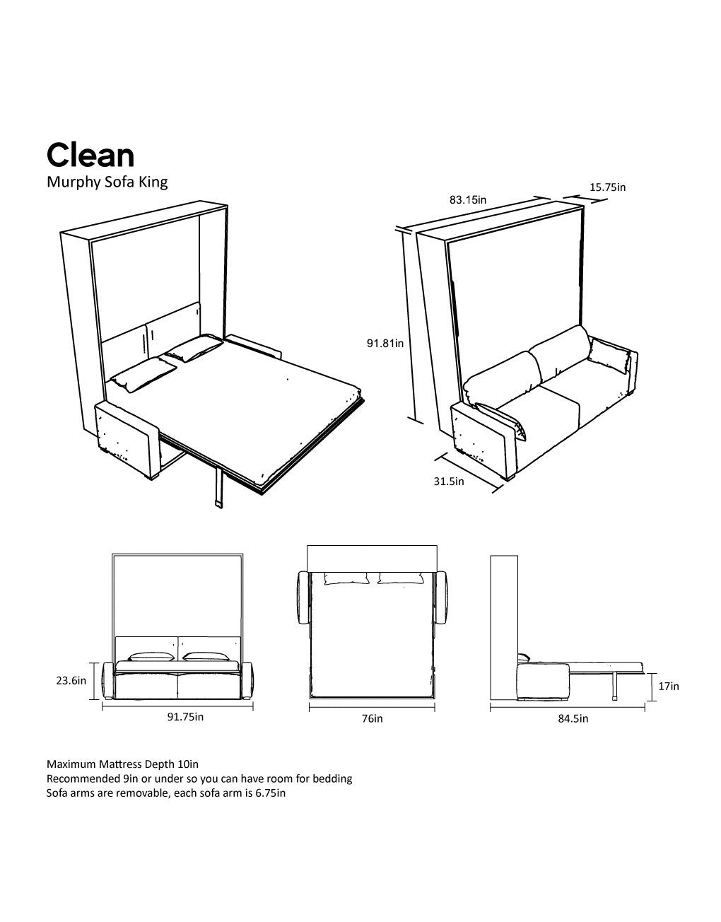 murphysofa-Dimensions-wall-bed-clean-king