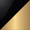 Glossy Black - Satin Gold