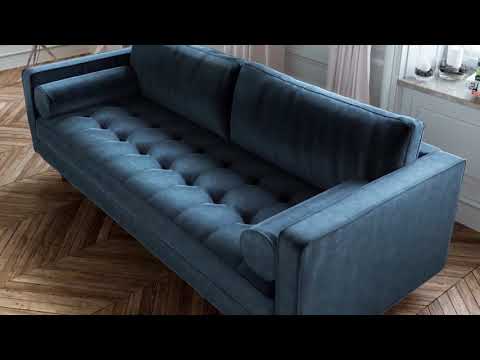Scandormi Modern Sofa Navy Blue