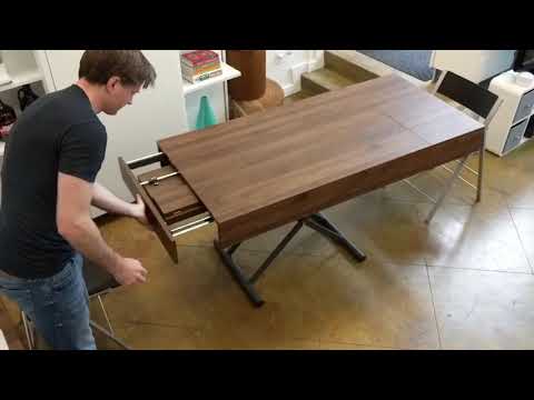 Span Coffee Transformer Table Height Adjustable and Extendable