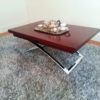Expand Coffee Table in cherry wood folds and converts into a larger table - expandfurniture.com