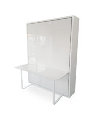 Murphy-Bed-Desk-combination-in-glossy-white-1