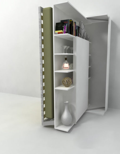 Revolving-italian-wall-bed-with-rotating-with-shelving