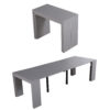 Junior Giant Extending Transforming Console table in Concrete texture finish - Seats 12
