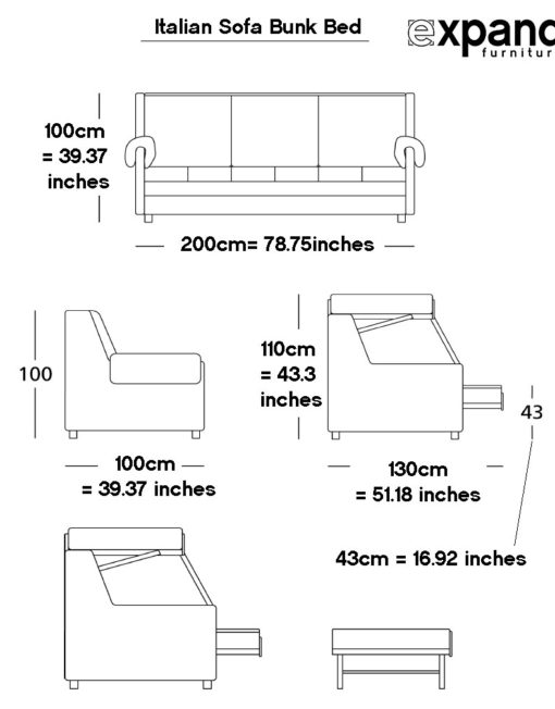 Transforming Sofa Bunk Bed | Expand Furniture