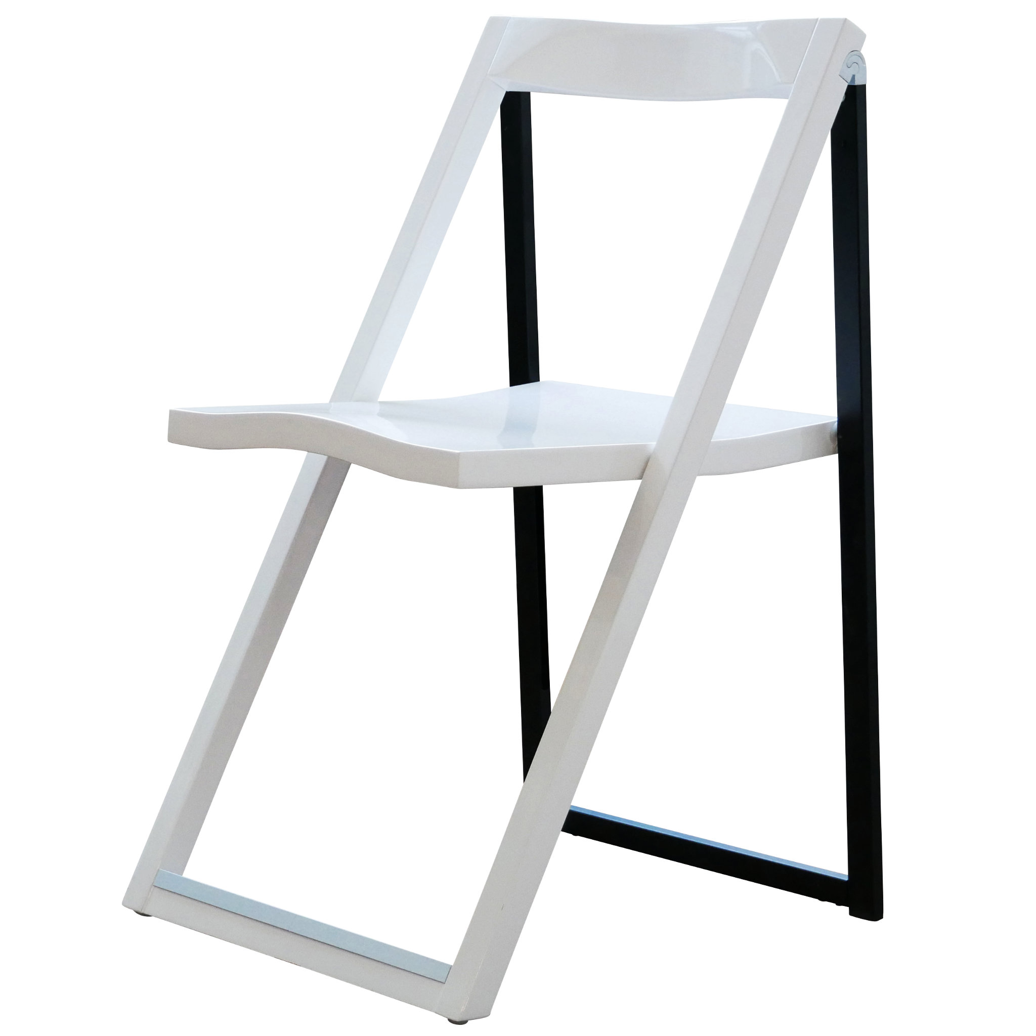 Bysesion GT1-JL 5pcs Portable Plastic Folding Chairs White