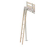 Loft bed ladder that is retractable