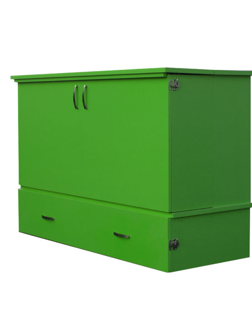 custom-cabinet-bed-in-green-paint