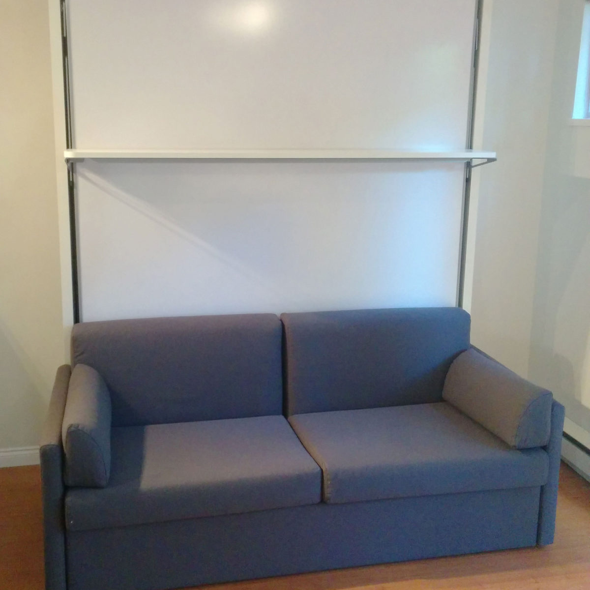 Compatto - Murphy Bed over Sofa with Floating Shelf | Expand Furniture