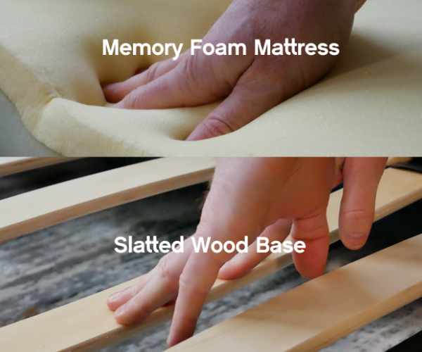 Harmony sofa bed Memory foam mattress and slats make it comfy