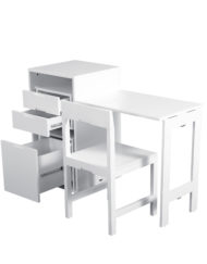 Ludovico-micro-office-open-with-hidden-chair-and-table-in-office-cabinet-White-matte