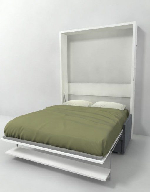 Compatto Murphy Bed Over Sofa With, Wall Bed With Shelves