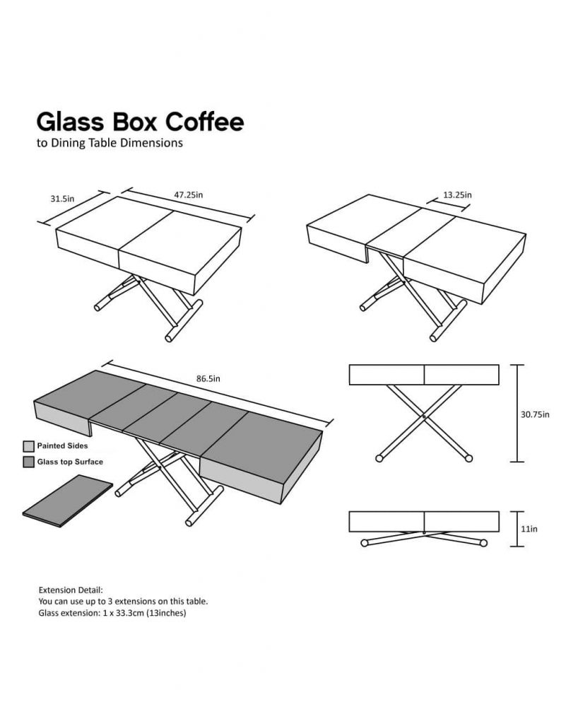 Glass Box Coffee – Convertible Furniture - Expand Furniture - Folding ...