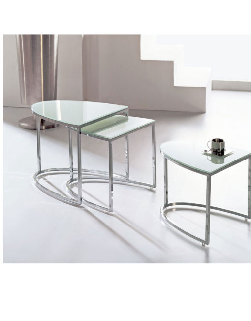 bow-nesting-glass-side-tables-in-white-and-chrome