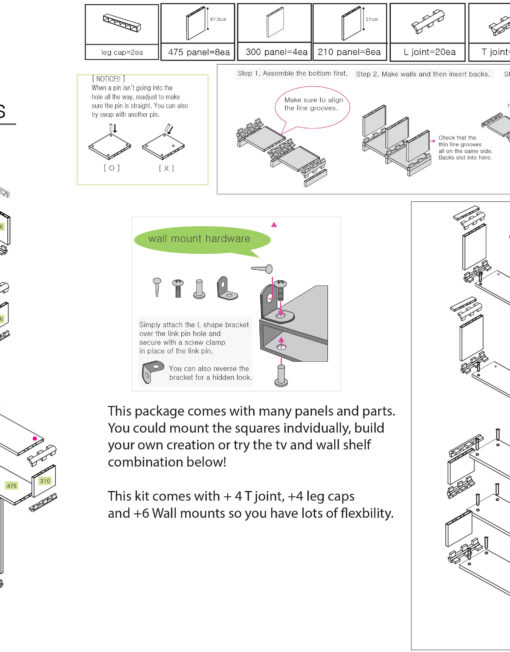 Cube-or-Shelf-M-designs