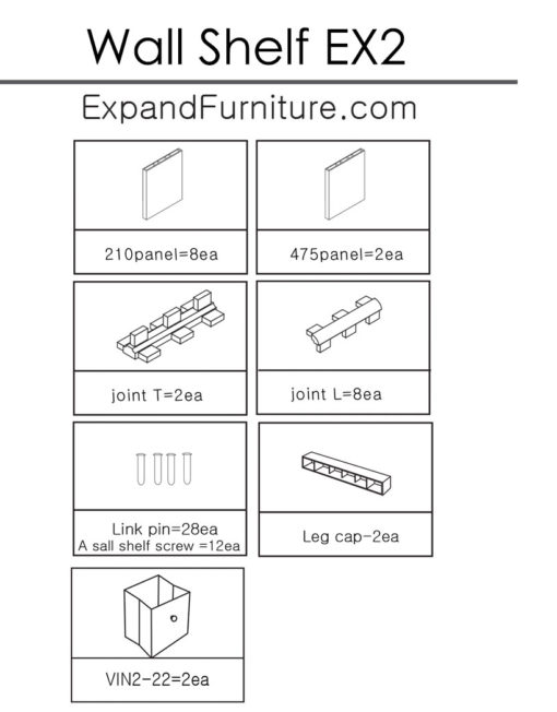 Modular-Wall-Shelf-EX2-Parts