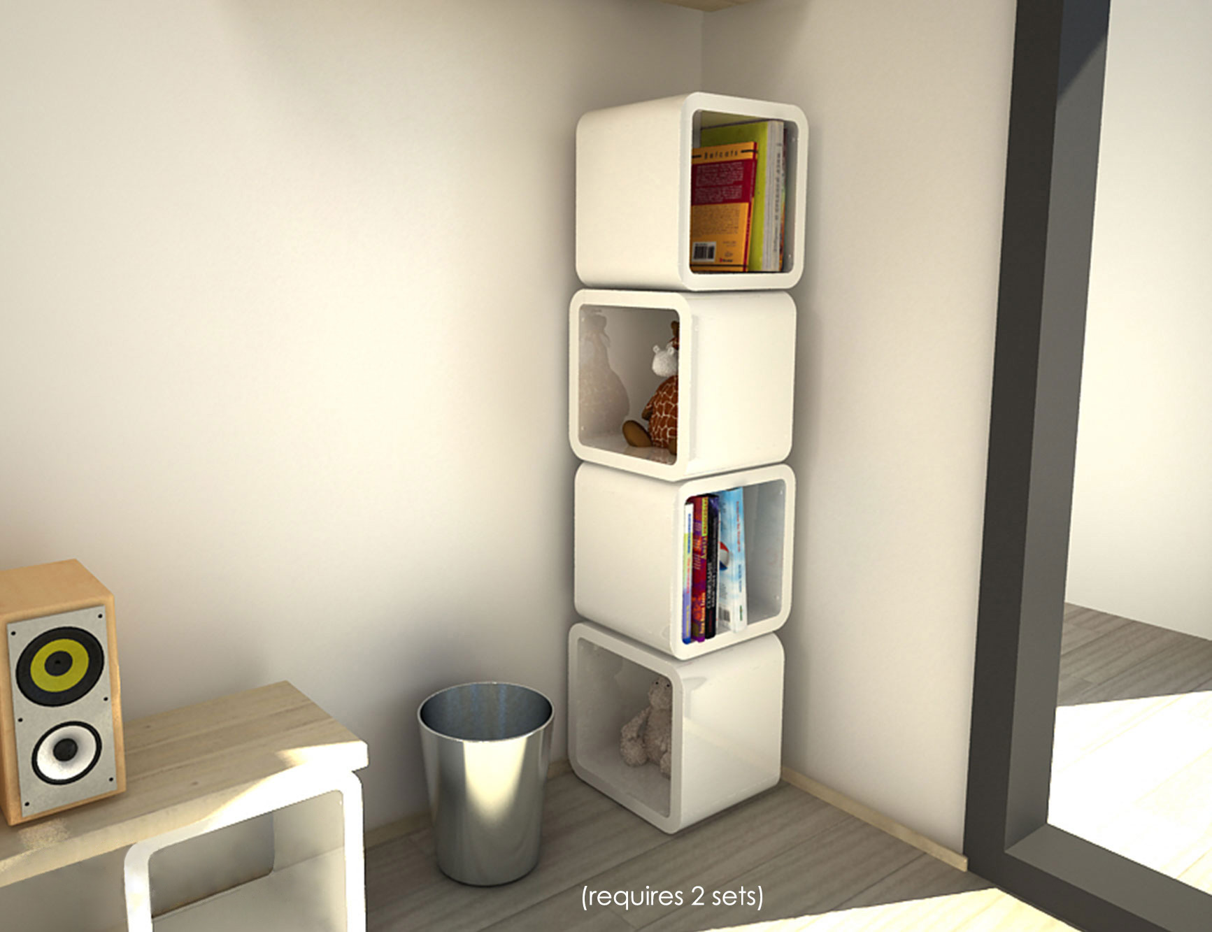 cube shelf idea for living room
